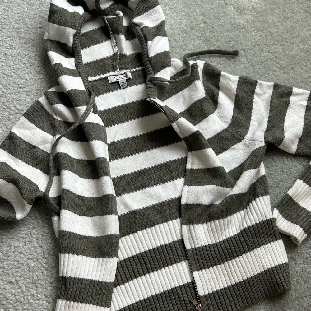 Striped Hoodie Sweater - Picture 2 of 3
